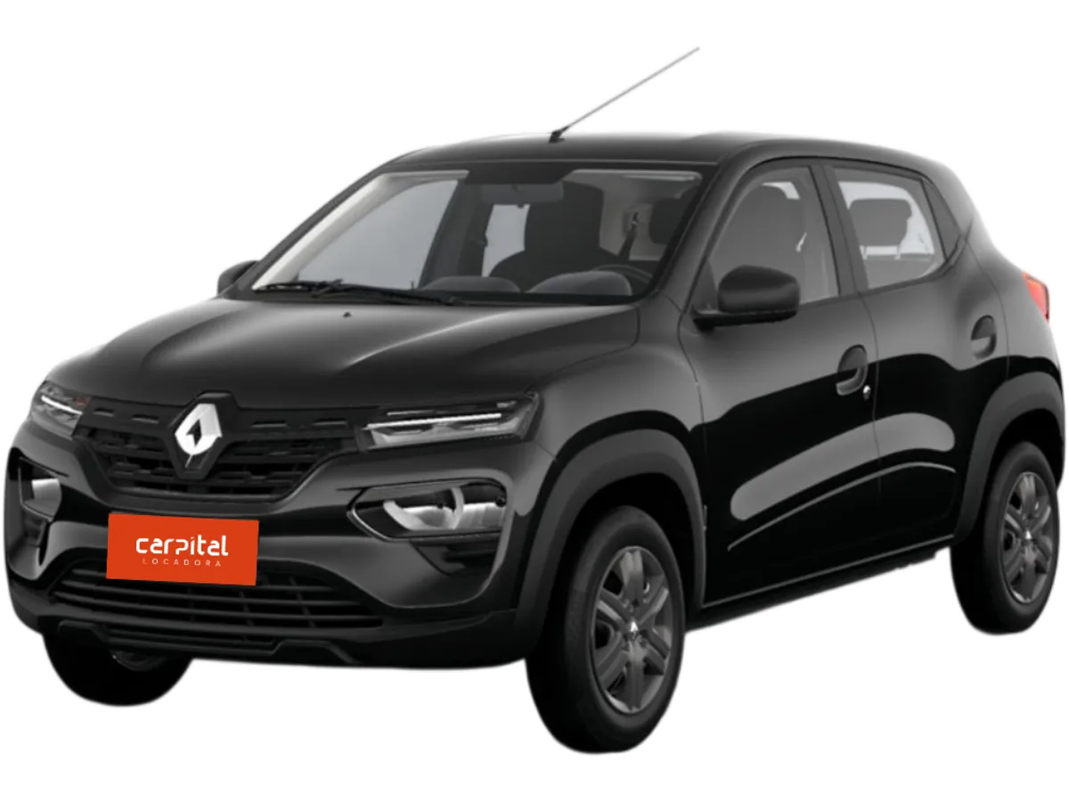 Renault Kwid Zen visto de frente em três quartos